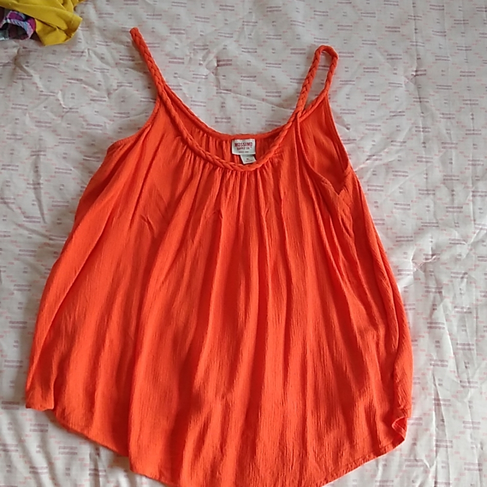 Mossimo XL flowy tank top with braided straps